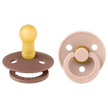 BIBS  Fopspeen Maat 2 Woodchuck/Blush  2st, Verzenden, Nieuw
