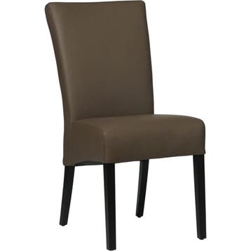 Leren eetkamerstoel Just - Toledo Moss (bruin/groen) -, Bruin, Bohemian, Eigentijds, Klassiek, Retro, Romantisch, Scandinavisch