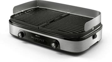 PHILIPS HD6222/90 Grillplaat Zwart, Ophalen of Verzenden, Zo goed als nieuw, PHILIPS