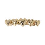 Haarspeld Patentspeld 7cm – Hartjes – Metaal – Goud, Nieuw