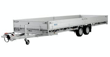 AANBIEDING Hulco Medax-2 502 x 203 cm 3500kg plateauwagen XL, Auto diversen, Aanhangers en Bagagewagens, Ophalen of Verzenden