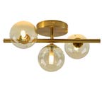 Design plafondlamp groen, Remo, Ophalen of Verzenden, Nieuw, Glas, Design