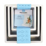 Taartpan PME Vierkant 10cm(h) Set/3, Verzenden, Nieuw