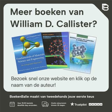 Callisters Materials Science and Engineering 9781119453918, Verzenden, Zo goed als nieuw, William D. Callister