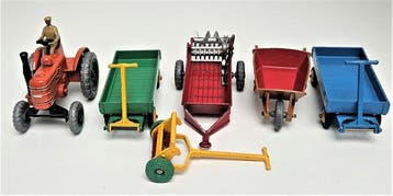 Dinky Toys - Model landbouwmachine (6) - Ensemble dengins, Nieuw