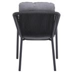 Joshua dining tuinstoel rope aluminium antraciet, Tuin en Terras, Tuinstoelen, Ophalen of Verzenden, Nieuw