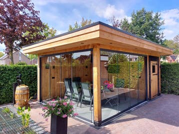 ACTIE- Overkapping met glazen schuifwanden 600x400cm Mieke, Ophalen of Verzenden, Nieuw