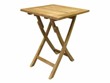 Klaptafel 60 cm vierkant teak, Ophalen of Verzenden, Nieuw, Teakhout