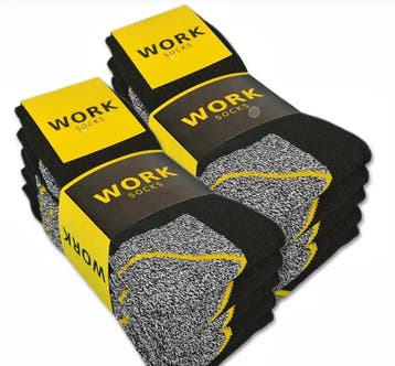 WORK Werksokken Grijs/Melange Maat: 43/46, Tuin en Terras, Werkkleding, Verzenden, Nieuw