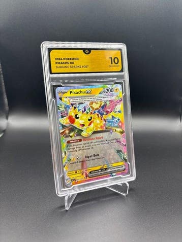 Pokémon - 1 Graded card - Pikachu Ex 057 Surging Sparks - GG, Nieuw