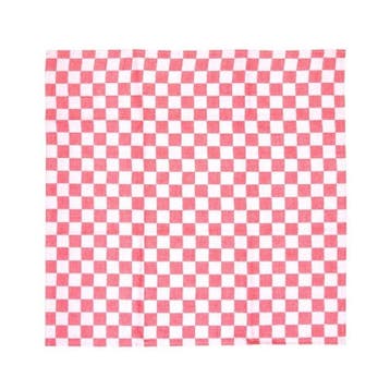 Theedoek geblokt rood 100% katoen | 660(b)x660(d)mm Vogue, Verzenden, Nieuw in verpakking