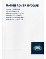 2014 RANGE ROVER EVOQUE INSTRUCTIEBOEKJE FRANS