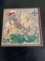 Tegel - westraven - 1930-1940 - ST Joris tegel, Antiek en Kunst