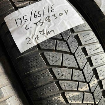2 x Continental Winter TS830P 195-65-16 Winterbanden 7mm, Gebruikt, 16 inch, Band(en), Personenwagen