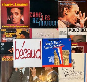 Charles Aznavour, Jacques Brel, Gilbert Becaud - Diverse, Nieuw in verpakking