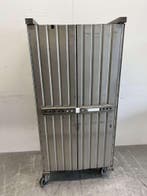 RVS Regaalwagen Transportwagen Wagen 2 deuren 80 cm Horeca, Ophalen of Verzenden, Gebruikt