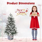 2dekans | Coast voorverlichte kerstboom - 100 cm - wit/groen, Ophalen of Verzenden, Zo goed als nieuw