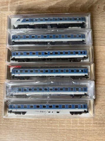 Fleischmann N - Modeltrein personenwagen (6) - Set van 6, Hobby en Vrije tijd, Modeltreinen | N-Spoor, Nieuw