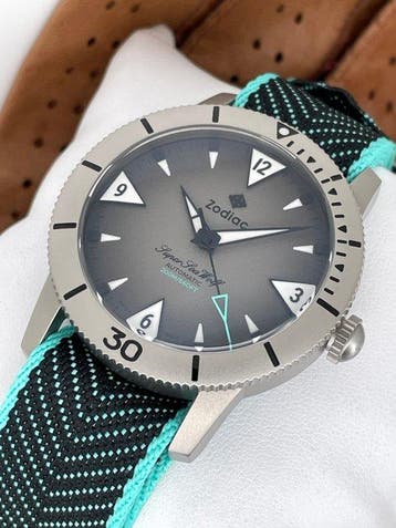 Zodiac - Super Sea Wolf Skin Diver Automatic Titan - ZO9221, Nieuw