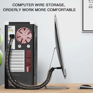 Flexibele Kabel Organizer Spiraal Beschermer - 2M/1M Lengte,, Verzenden, Nieuw