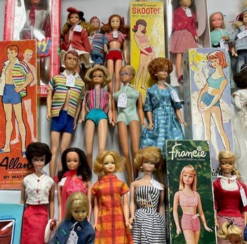 Te Koop - vintage Barbie periode 1959 tot 70s Mattel Skipper, Verzamelen, Ophalen of Verzenden, Gebruikt, Fashion Doll