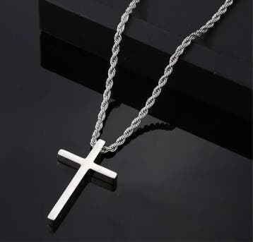 Ketting met kruis, Sieraden, Tassen en Uiterlijk, Kettingen, Nieuw, Ophalen of Verzenden, Goud, Overige materialen