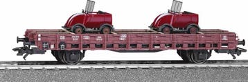 MARKLIN 46403 DB Stake Car geladen met 2 Draisinen Cars...., Nieuw