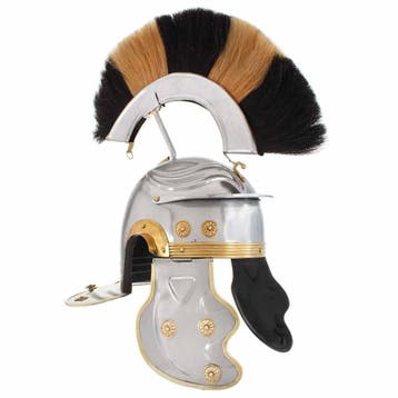 vidaXL Soldatenhelm Romeins replica LARP staal zilverkleurig, Verzenden, Nieuw