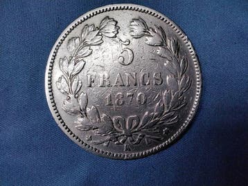 Frankrijk. 5 Francs 1870-K Cérès (Zonder minimumprijs)