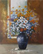 Le Van H (1972) - Les Belles Marguerites 100 80 cm.