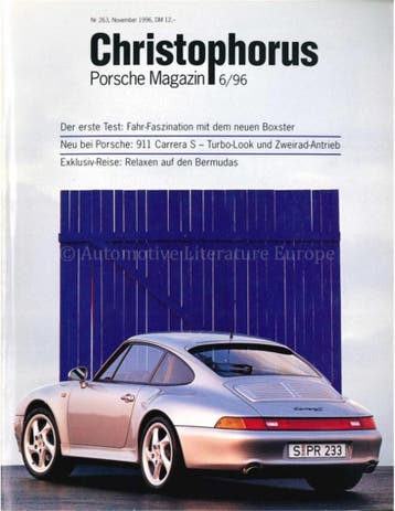 1996 PORSCHE CHRISTOPHORUS MAGAZINE 263 DUITS, Nieuw, Porsche, Author