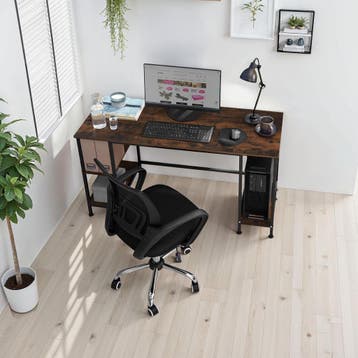 Bureau Stoke 137x55x75cm - Industrieel hout donker, rustiek, Verzenden, Nieuw