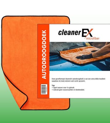 Premium autodroogdoek microvezel - extra groot 90x65cm, Ophalen of Verzenden, Schoonmaakmiddel