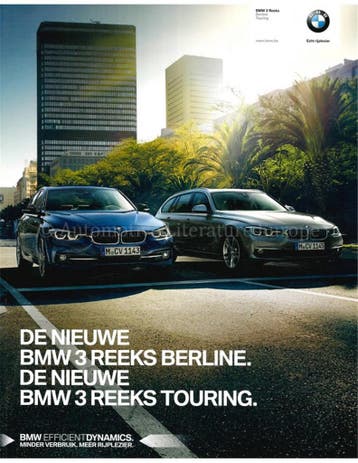 2015 BMW 3 SERIE BROCHURE NEDERLANDS, Nieuw, BMW, Author