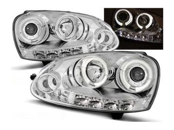 Angel Eyes koplampen Chrome geschikt voor VW Golf 5, Verzenden, Nieuw, Volkswagen