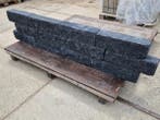 Veiling - 120x Muurblok Antraciet 12x15x50 Cm, Tuin en Terras, Nieuw