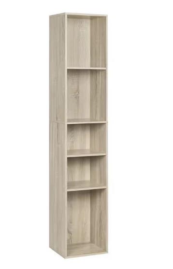 Boekenkast 5 Vakken – Vrijstaand Compact Opbergrek 151 cm, Huis en Inrichting, Kasten | Boekenkasten, Verzenden, Nieuw
