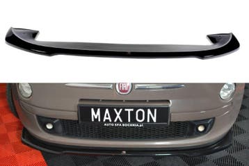 Voor Spoiler Fiat 500 Hatchback Preface V.2 Glanzend Zwart, Ophalen of Verzenden, Nieuw