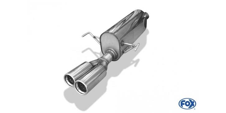 FOX Opel Astra H Caravan Turbo einddemper Ø63.5mm - 2x76 typ, Auto-onderdelen, Uitlaatsystemen, Nieuw, Verzenden