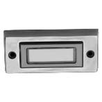 Beldrukker | Byron (Bedraad, Naamplaatje, Zilver), Verzenden, Nieuw