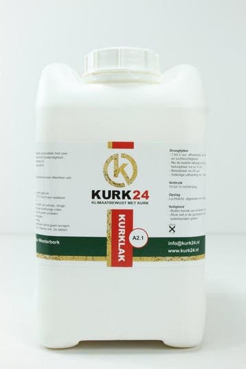 Vloerkurk lak - zijdeglans - 5L 17,5m2, Doe-het-zelf en Verbouw, Ophalen of Verzenden, Nieuw