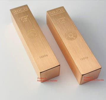 2 kilogram - Koper .999 - Copper - Fonderie Heracles -