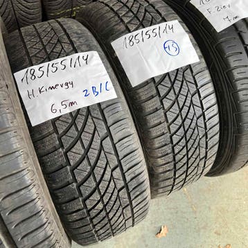 2 x Hankook Kinergy 185-55-14 4 Seizoenbanden 6,5mm, 14 inch, Gebruikt, All Season, Band(en)