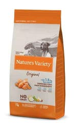 NATURES VARIETY ORIGINAL ADULT MINI SALMON NO GRAIN (HOND), Verzenden