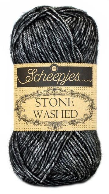 Scheepjes Stone Washed - 803 Black Onyx - Katoen-mix Garen, Ophalen of Verzenden, Nieuw