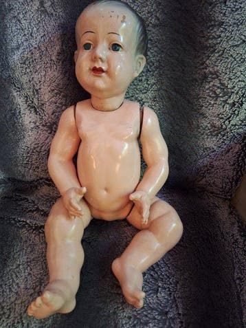 Unica - Pop Zeldzame antieke baby pop - 1920-1930 -