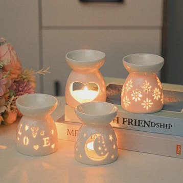Witte Keramische Geurbrander voor Essentiële Oliën & Aromath, Verzenden, Nieuw