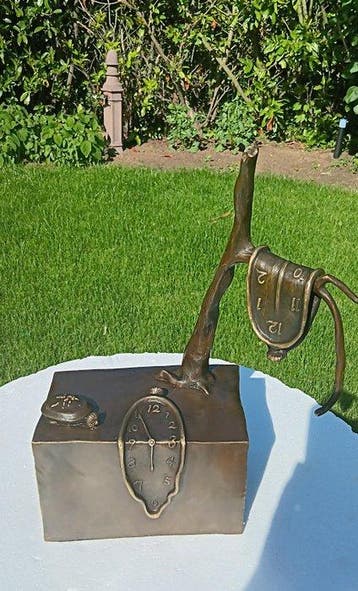 naar salvador dali - sculptuur, Surrealistische bronzen, Antiek en Kunst
