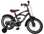 Yipeeh Black Cruiser 14 inch jongensfiets (Kinderfietsen), Fietsen en Brommers, Fietsen | Kinderfietsjes, Overige merken, Zijwieltjes