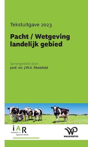 9789464561395 Pacht / Wetgeving landelijk gebied, Verzenden, Nieuw